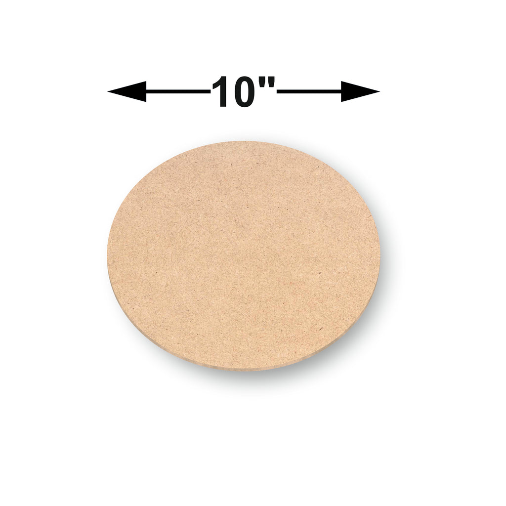MDF ROUND COASTER 10 INCHES DIA (5.5mm)- 1 Pc
