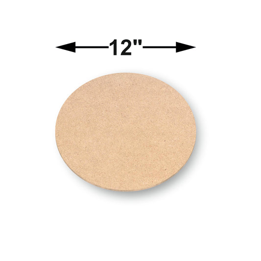 MDF ROUND COASTER 12 INCHES DIA (5.5mm)- 1 Pc