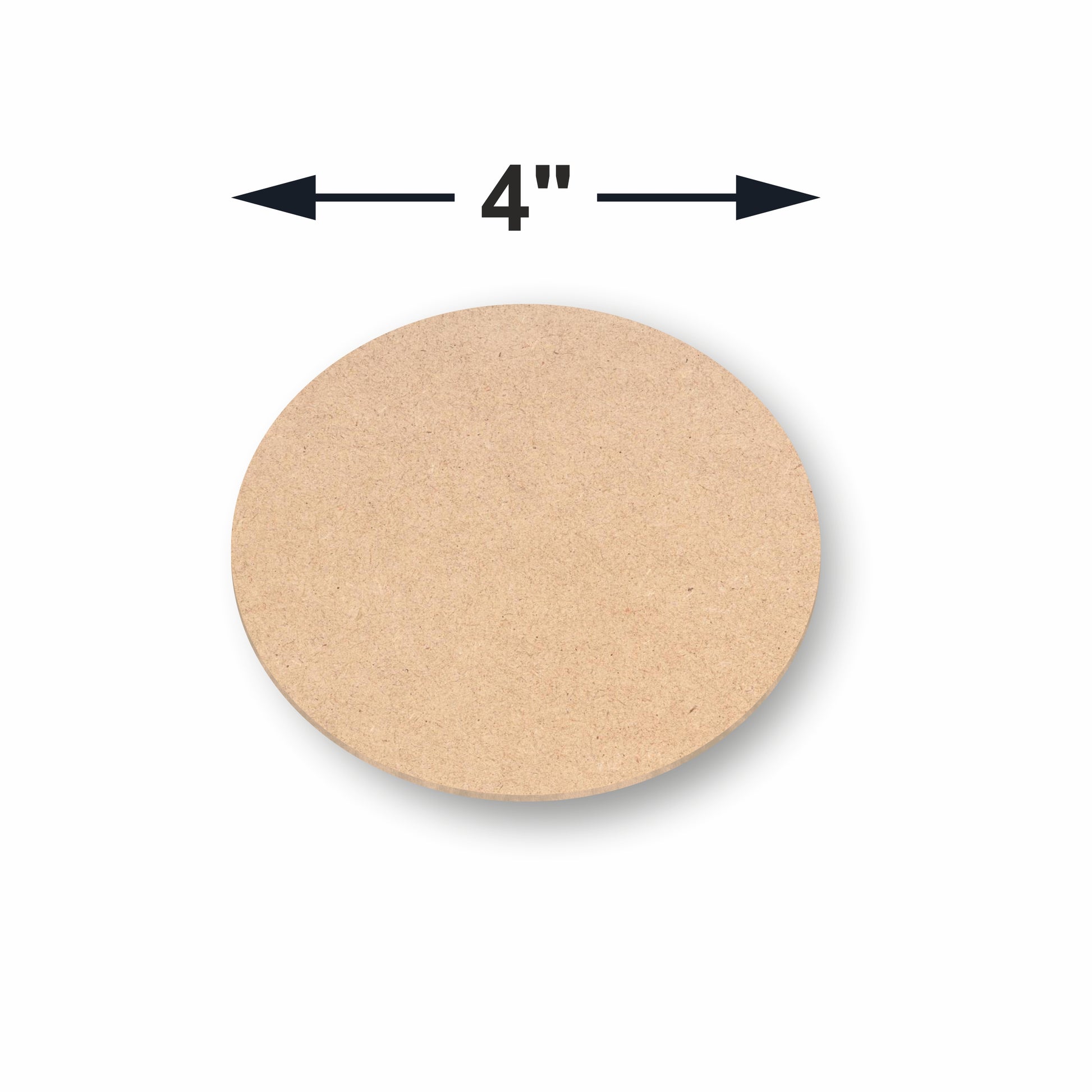 MDF ROUND COASTER 4 INCHES DIA (5.5mm)- 1 Pc