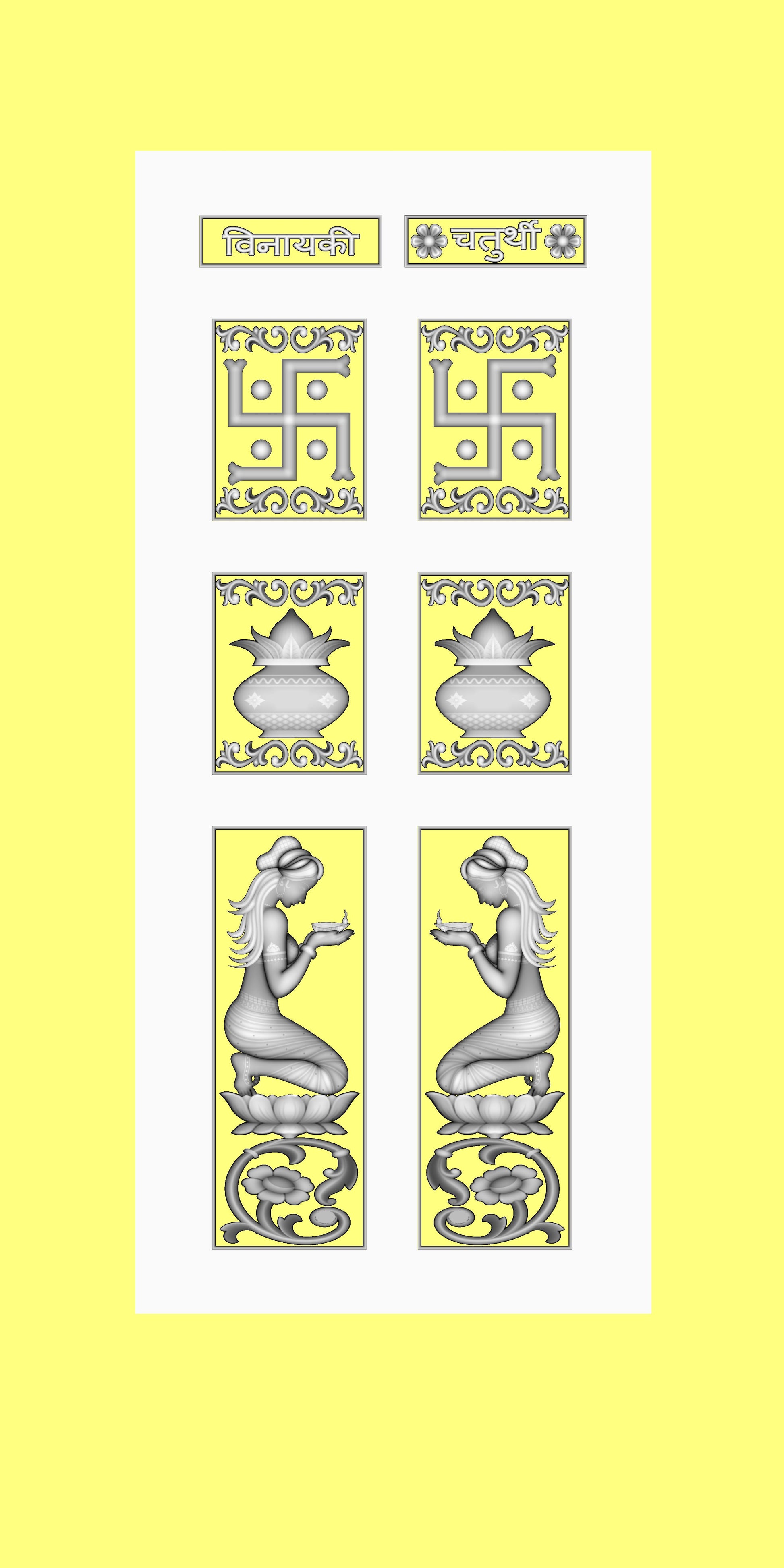 cnc carving door panel, artcam relief file