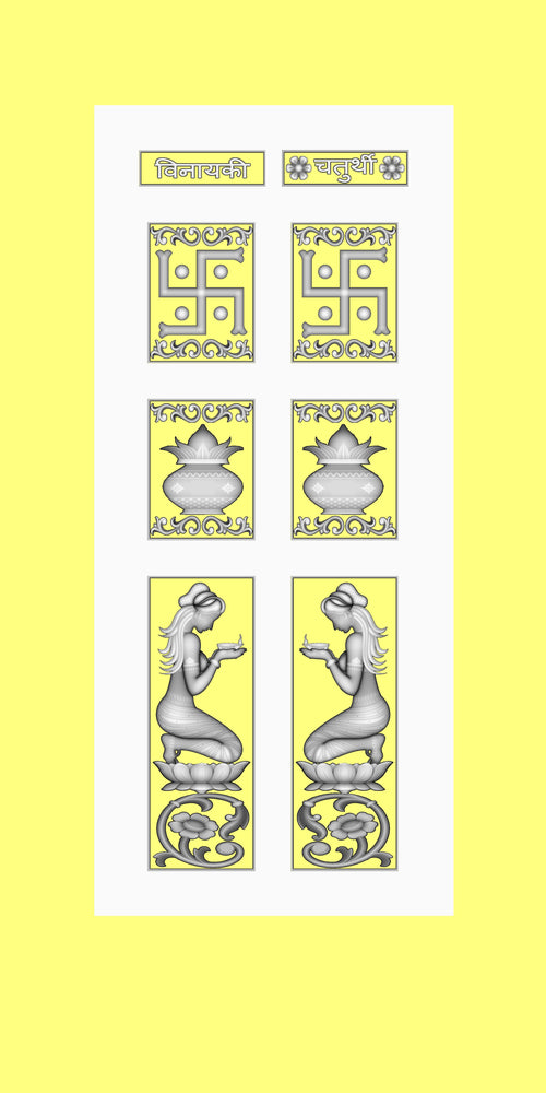 cnc carving door panel, artcam relief file