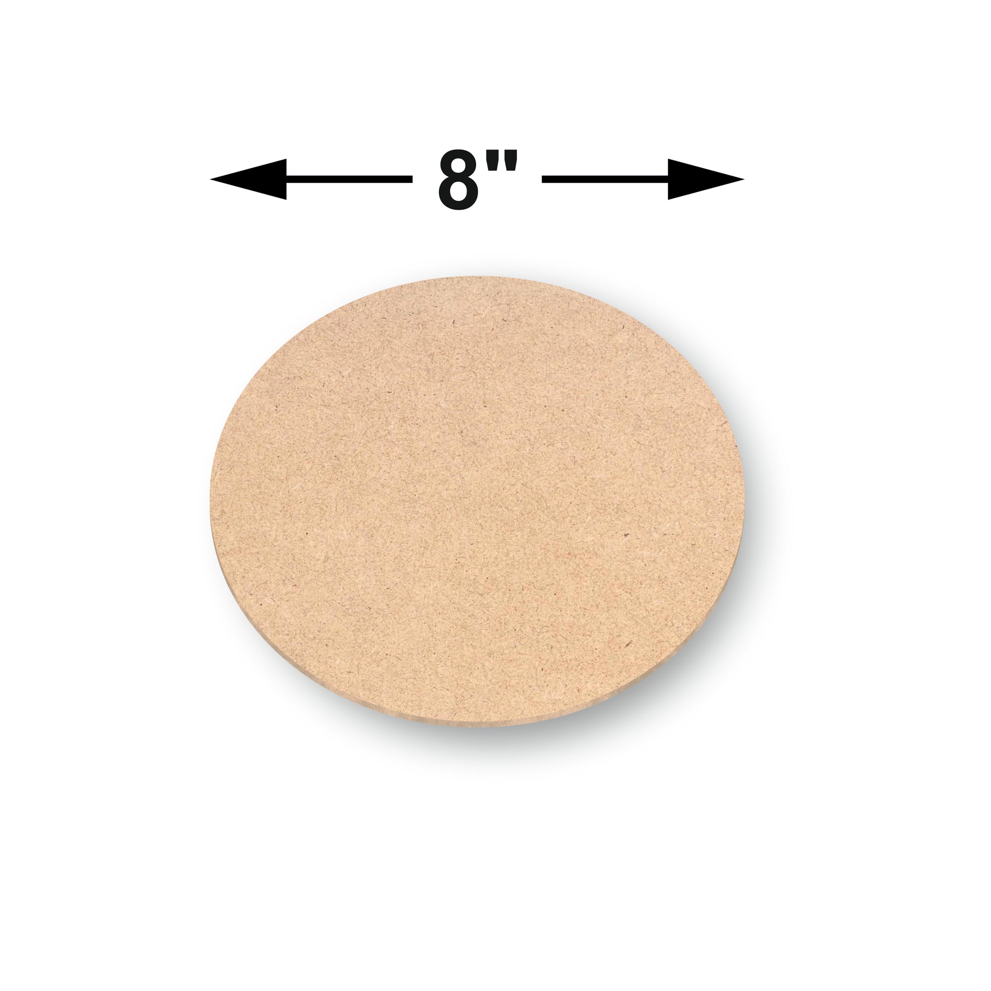 MDF ROUND COASTER 8 INCHES DIA (5.5mm)- 1 Pc