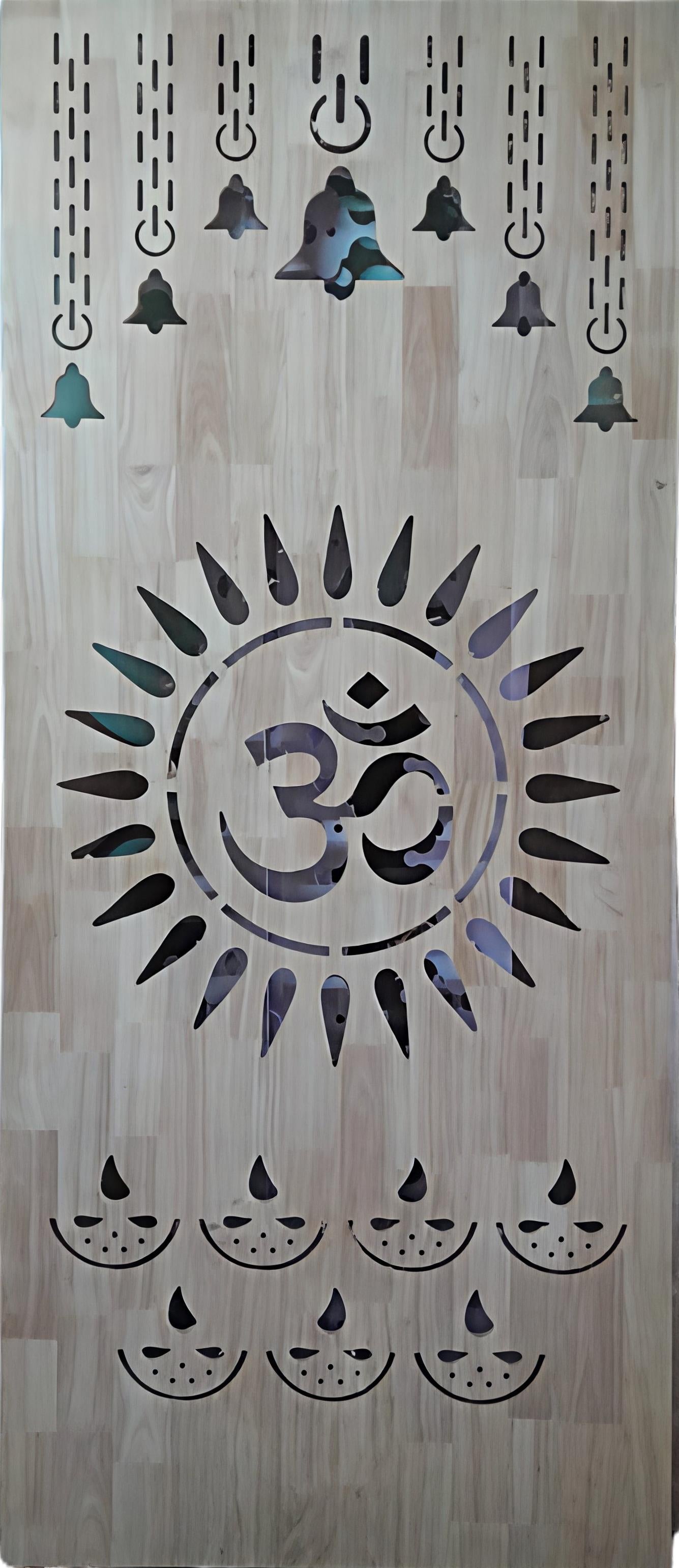 mandir background WPC cutting