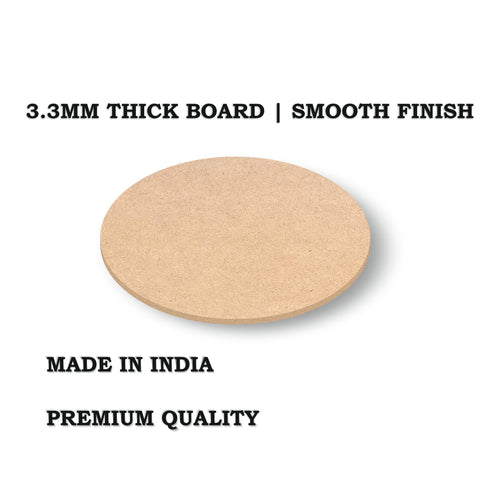 MDF ROUND COASTER 3 INCHES DIA (3.3mm)- 1 Pc